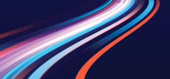 Curving lines of light like the trails of cars