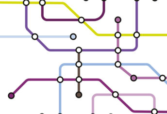 Future of Private Equity Theme image for Future of Private Equity 2025 report featuring interconnecting circles in the stye of a London tube map